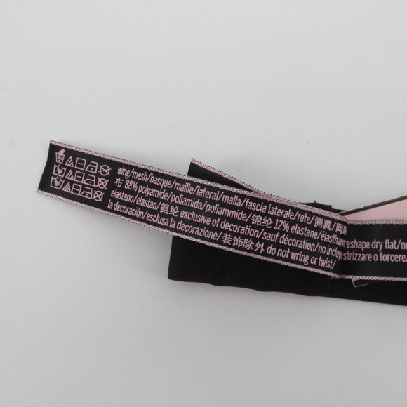 Victorias Secret Women Small Black Mesh Plunge Bralette Nylon Style 24492967 NEW - Picture 13 of 16